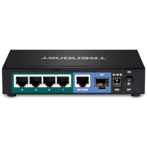 TRENDnet TPE-TG611 6-Port PoE+ Unmanaged Gigabit Switch, 30W/Port, Wall mountable